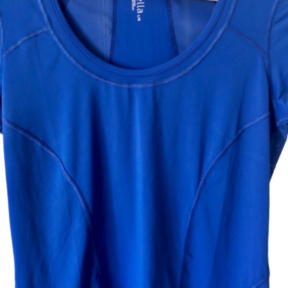 Zella Royal Blue Sunny Run SS Active Tee w/Mesh Back - L - Picture 5 of 9